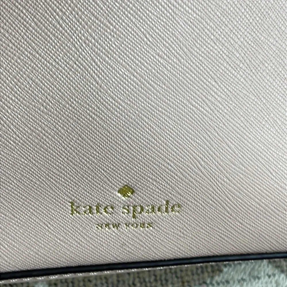 Kate Spade Laurel Way Jeweled Large Carsen Warm Vellum Crossbody bag